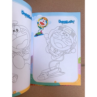 Sách - Combo tô màu Doraemon (2 quyển) + bán kèm hộp sáp màu