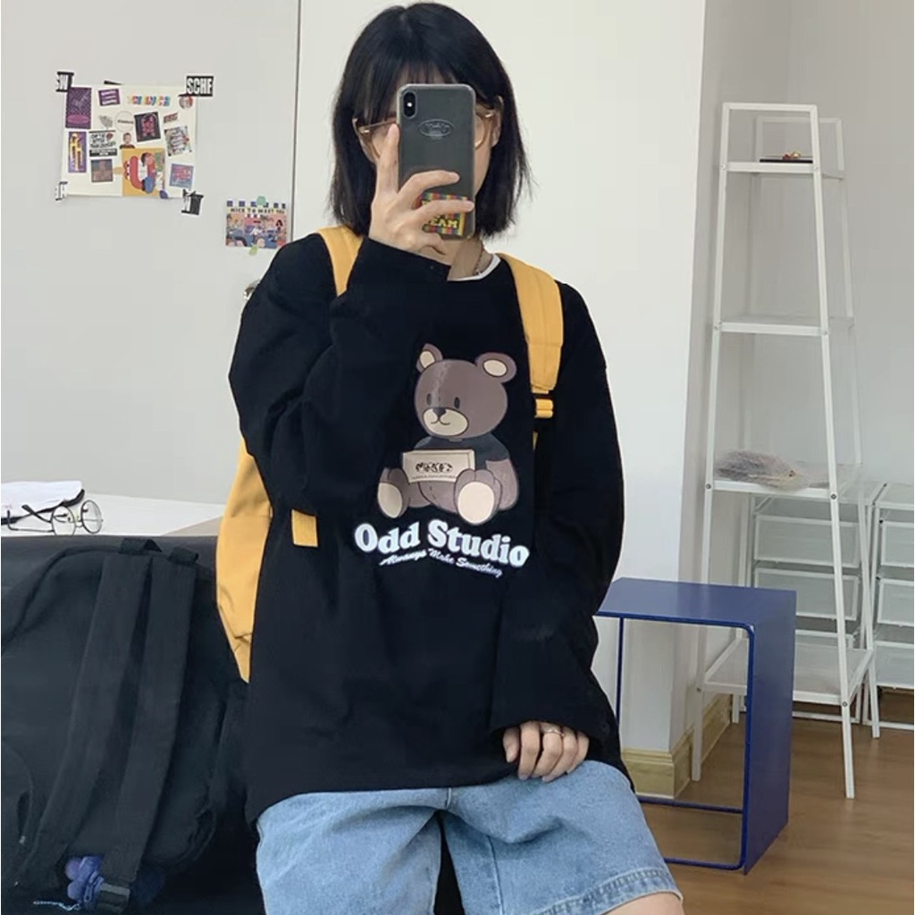 Áo thun tay dài form rộng NEKO.SG, Áo thun Streetwear Ulzzang SWT24