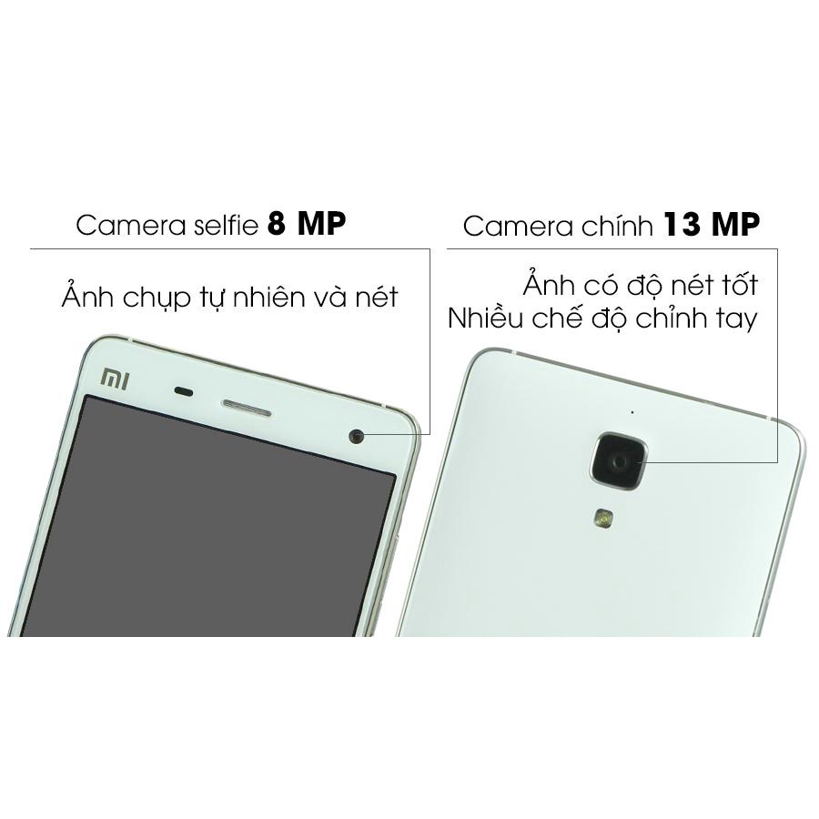 điện thoại Xiaomi Mi 4 - Xiaomi Mi4 Chính Hãng ram 4G/16G, Màn hình: IPS LCD, 5&quot;, Full HD, CPU: Snapdragon 801 4 nhân