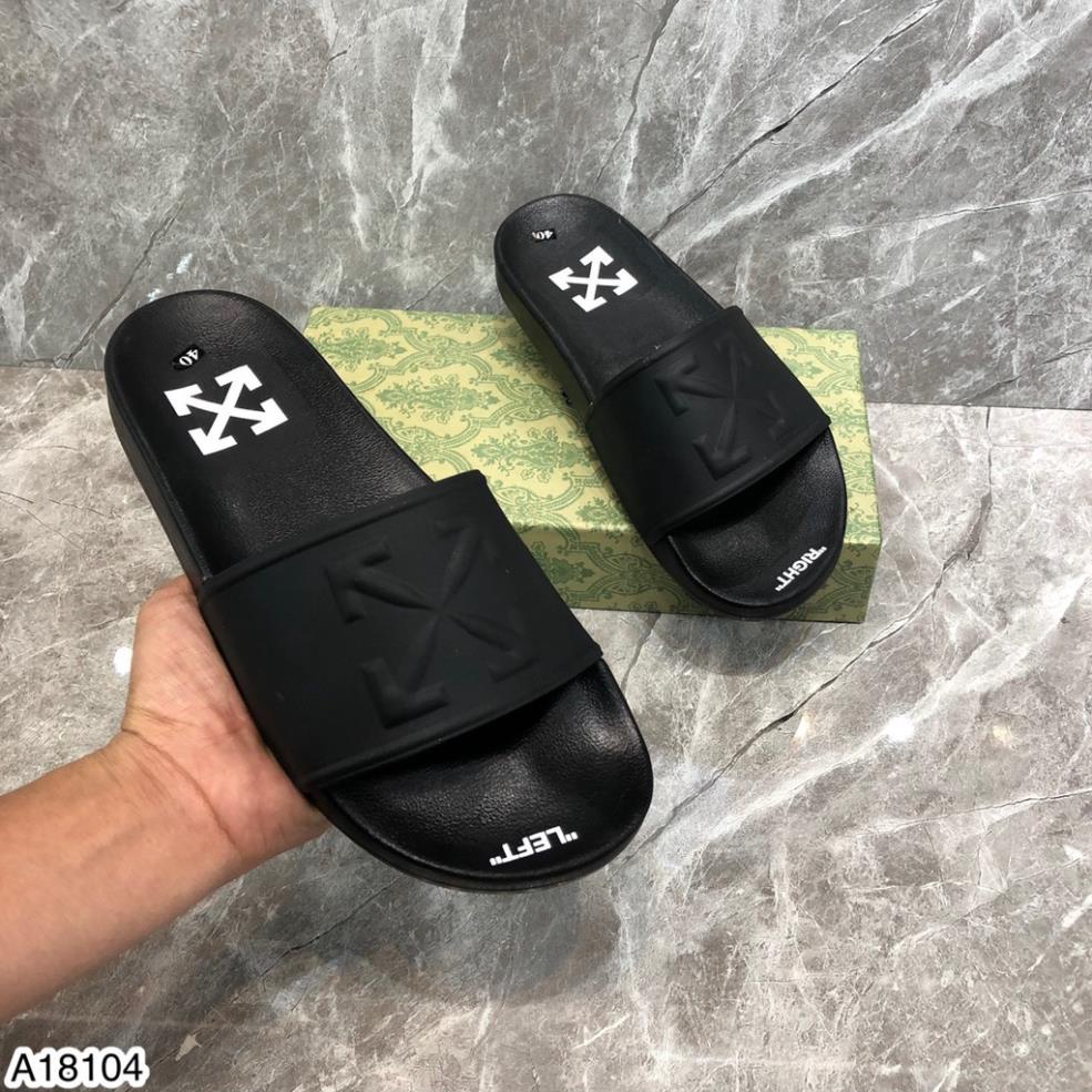 Dép Lê Nam Off White Đế Cao Su Cao Cấp - Dép Off White Nam Cao Cấp