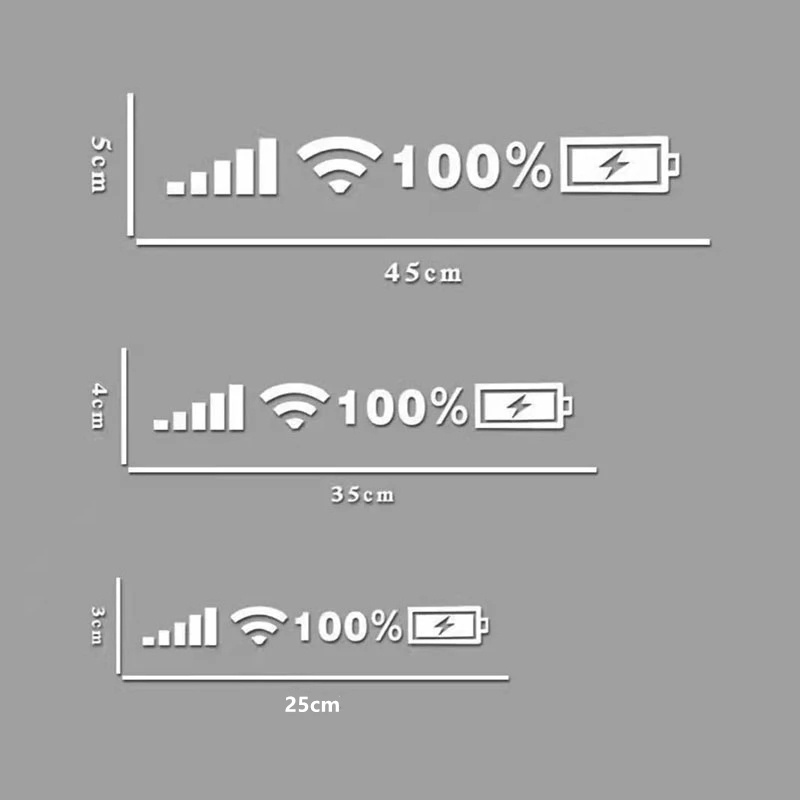 Miếng Dán Trang Trí Kính Chắn Gió Sau Xe Hơi Kết Nối Wifi Bằng Pin