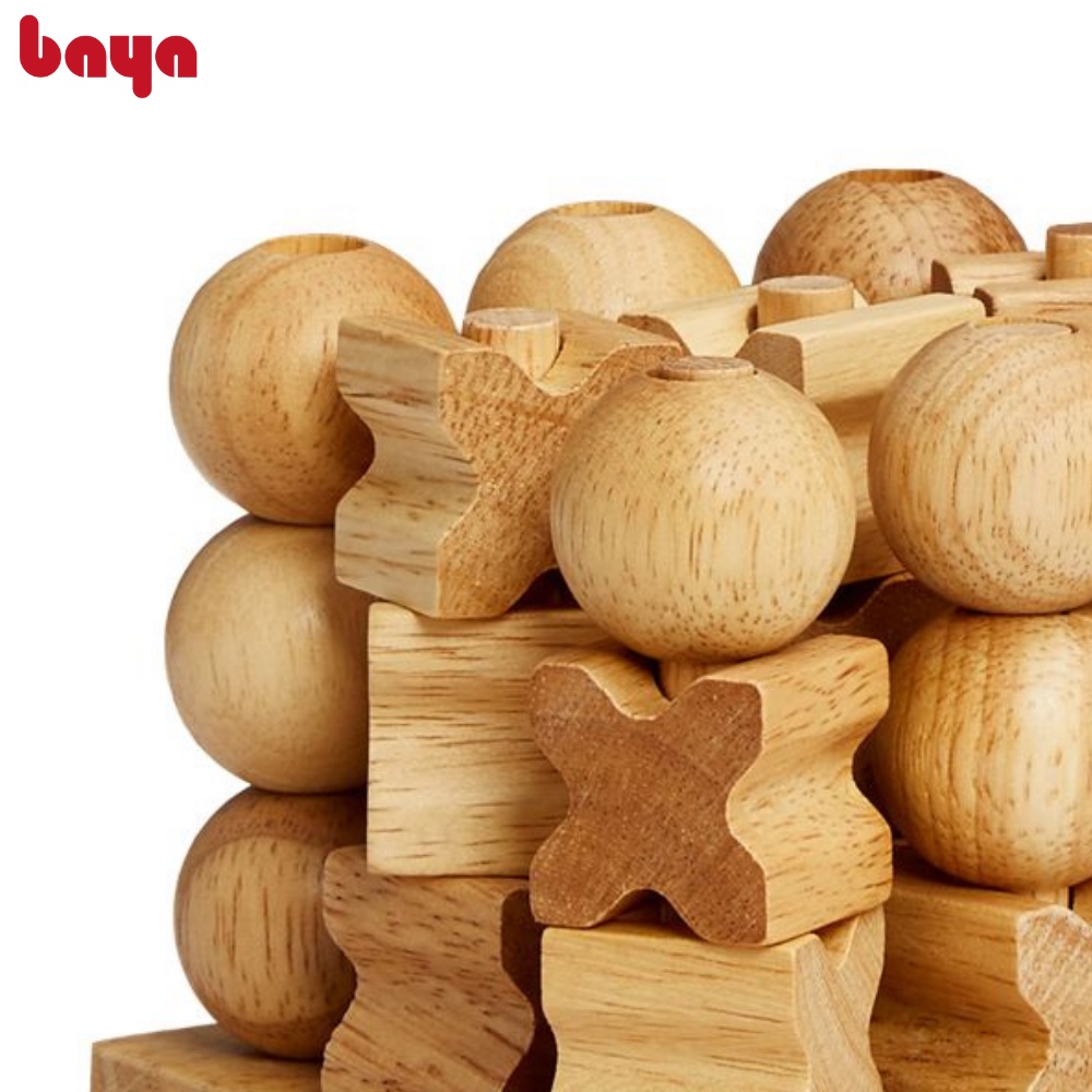 Đồ Chơi Gỗ BAYA PINOCCHIO Thiết Kế Hình Khối Caro Độc Đáo,Thân Thiện, Giúp Bé Phát Triển Tư Duy, Quan Sát 2000411