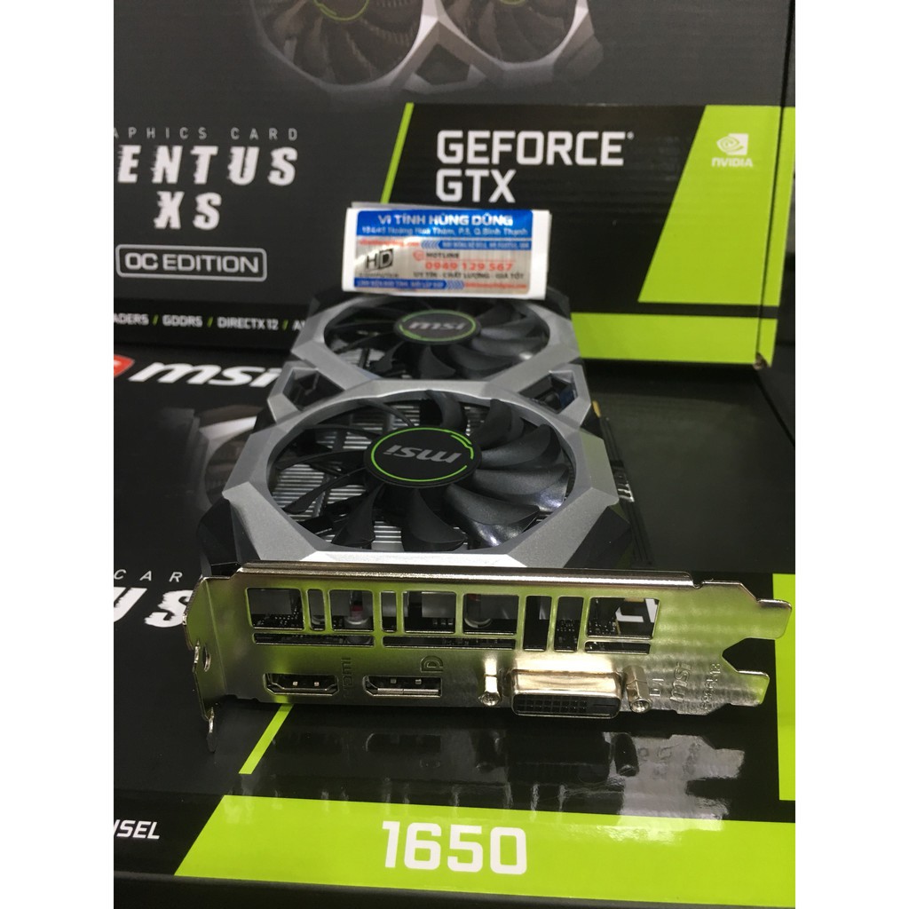 siêu sale_ VGA GTX1650 4GD6-Gaming Asus TUF, GTX1650 MSI 4GD5 Ventus Xs OCV1