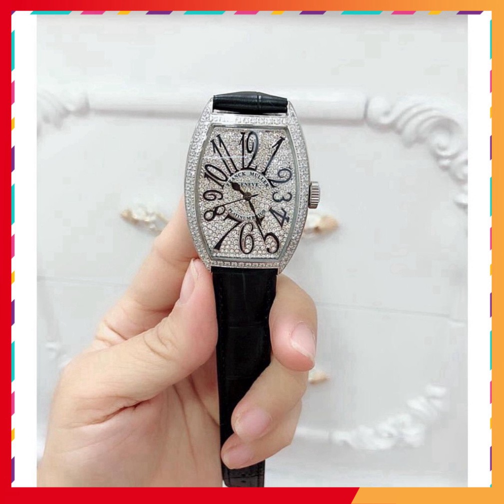 Đồng Hồ Nữ Franck Muller Geneve Dây Da Cao Cấp, Bảo Hành 12 tháng