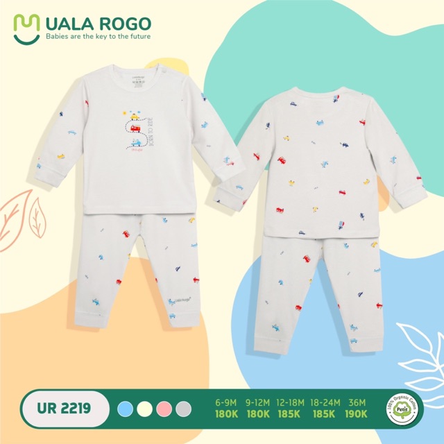 Bộ dài tay họa tiết Pettit Ualarogo 6m - 36m