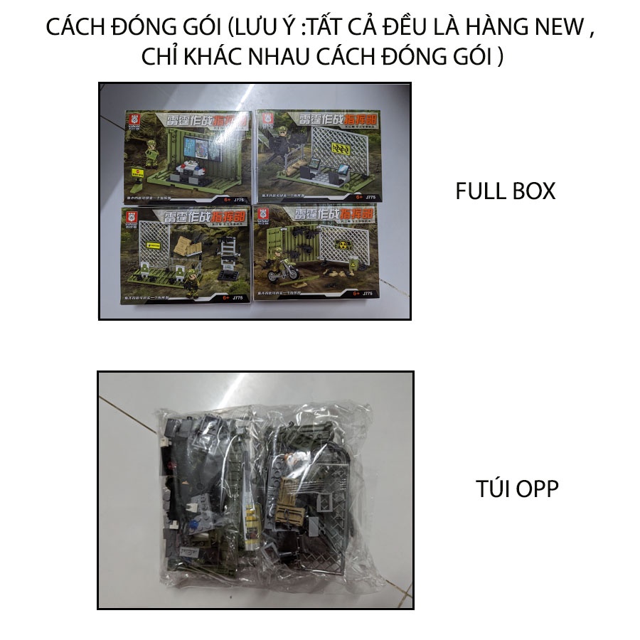 Đồ chơi lắp ráp swat army , mô hình đồ chơi - Căn cứ dã chiến TBS J775 MFA TOY STORE