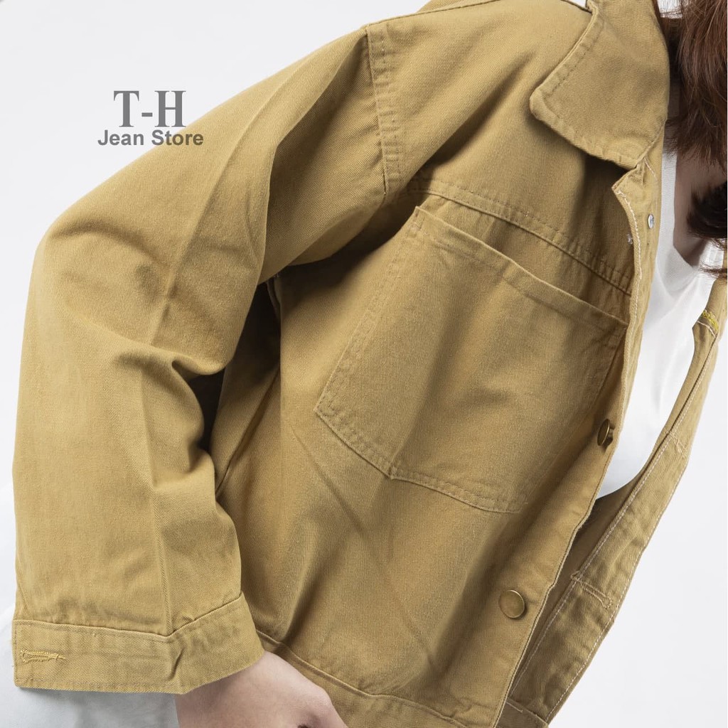 Áo khoác kaki nữ xẻ sau nhiều màu sắc, áo kaki nữ cá tính, năng động AKG15 Oppashop1 | BigBuy360 - bigbuy360.vn