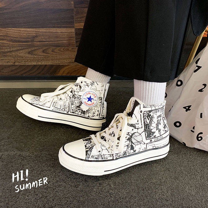 One Piece Spring xu hướng mới Graffiti giày nam | BigBuy360 - bigbuy360.vn