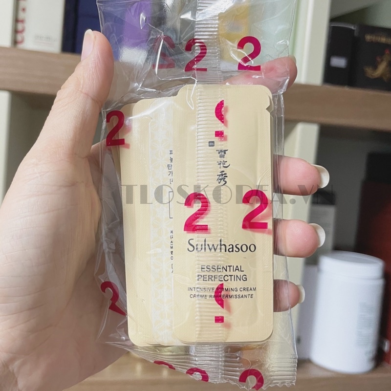 [ Mẫu Mới] Gói Kem Dưỡng Sulwhasoo Hoàn Hảo Nâng Cơ Chống Lão Cấp Ẩm Sulwhasoo Essential  Perfecting Firming Cream 1Ml