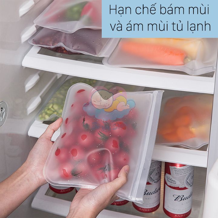 Túi zip - Túi chống thấm nước bảo quản thực phầm, giúp bảo quản thực phẩm trong tủ lạnh