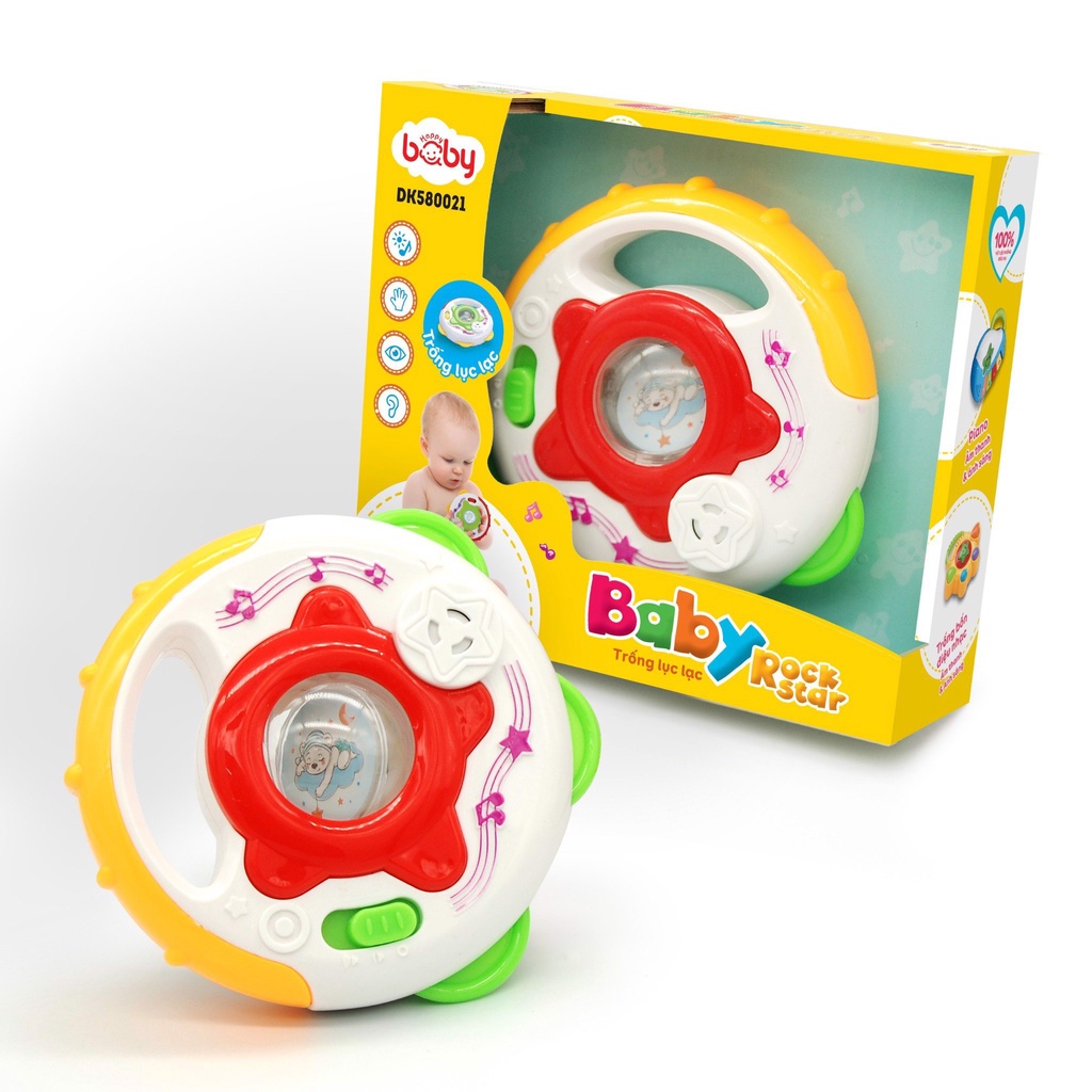 Đồ Chơi Duka - Trống Lục Lạc - Baby Rock Star (SM-0804)