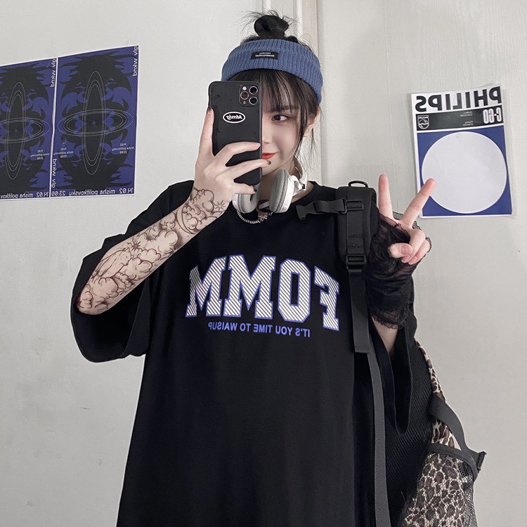 Áo thun tay lỡ form rộng unisex Neko.sg ATL162