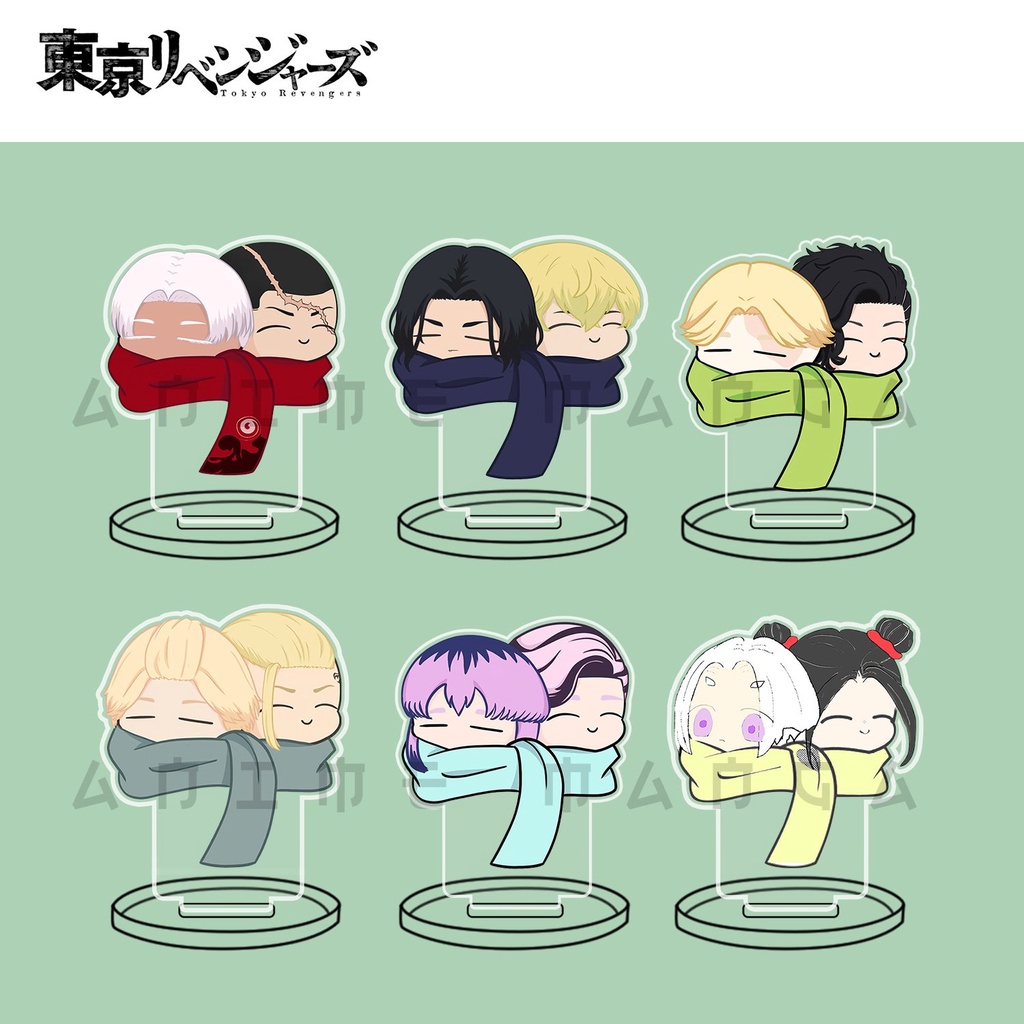 Mô hình standee tokyo revengers nhân vật mikey draken chibi chất liệu acrylic trang trí góc học tập bàn làm việc