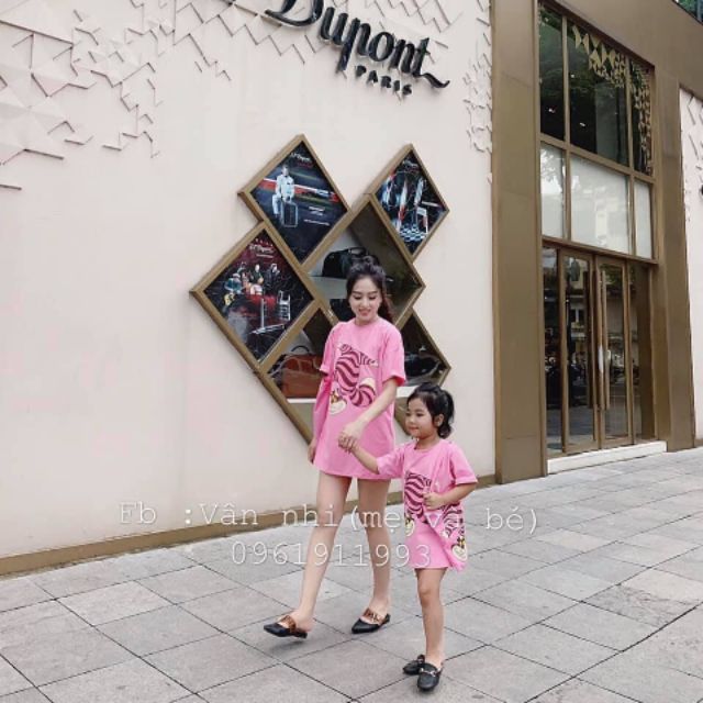 6 cặp áo váy mẹ bé