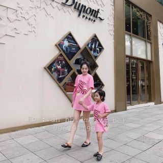 6 cặp áo váy mẹ bé