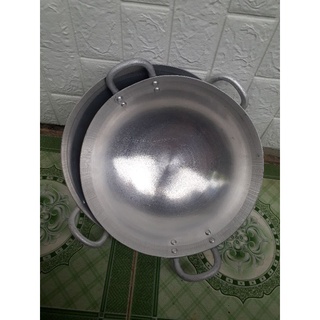 Chảo nhôm xào sâu lòng 2 quai 36,40,43,45cm