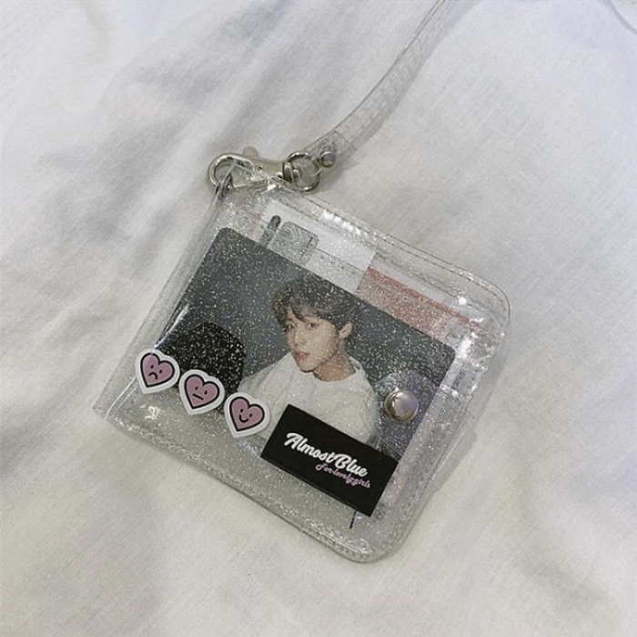 Ví đựng tiền/thẻ chất liệu bằng PVC trong suốt thời trang | BigBuy360 - bigbuy360.vn