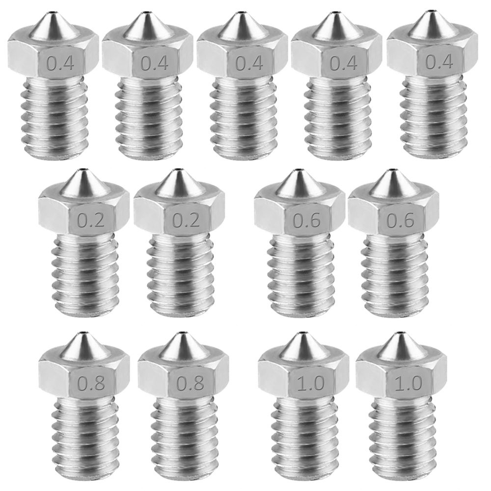 Bộ 13 Đầu Phun Cho Máy In 3d 0.2 Mm, 0.4 Mm, 0.6 Mm, 0.8 Mm, 1.0 mm | BigBuy360 - bigbuy360.vn