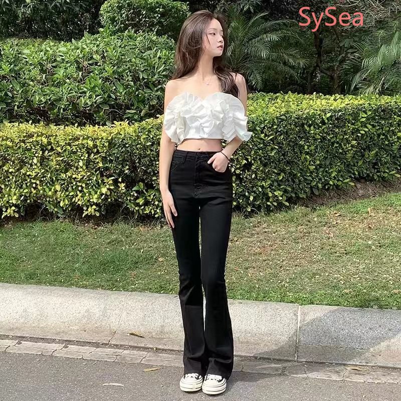 Quần Jean Trơn Màu Thời Trang Retro Mỹ Dành Cho Nữ