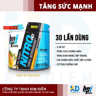Tăng cường sức mạnh tập luyện NITRO HD BPI SPORTS - 30 lần dùng