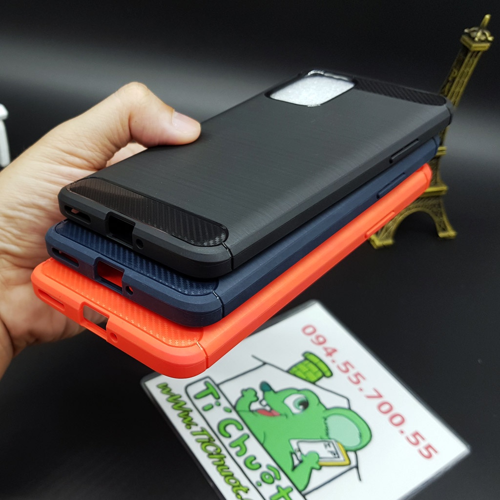 [Ảnh Thật] Ốp Lưng OnePlus 8T/ 9R Nội Địa Dẻo Carbon Phay Xước Chống Sốc