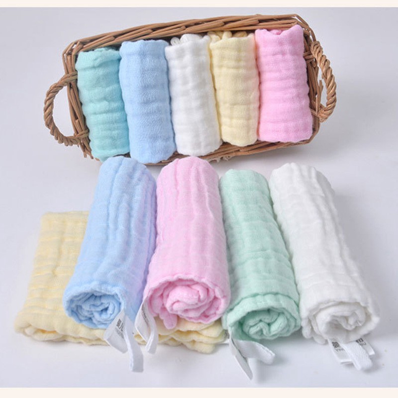 Khăn Tay Vải Cotton Mềm Mại Dành Cho Bé