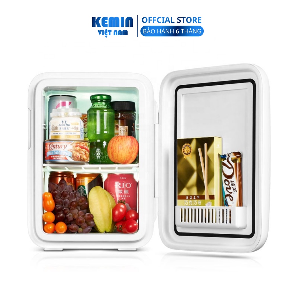 Tủ lạnh mini Kemin K10 - 10L Dùng ở nhà và ô tô làm nóng lạnh 2 chiều Bảo hành 6 tháng