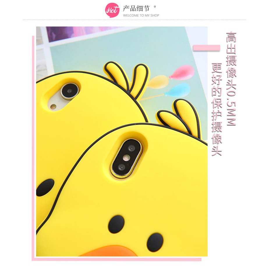Ốp Điện Thoại Silicon Hình Vịt Sally Cho iPhone 14 14 pro 14 PROMAX 14 Plus 13 12 11 pro MAX X XS XR XS MAX 6 6s 7 8 Plus