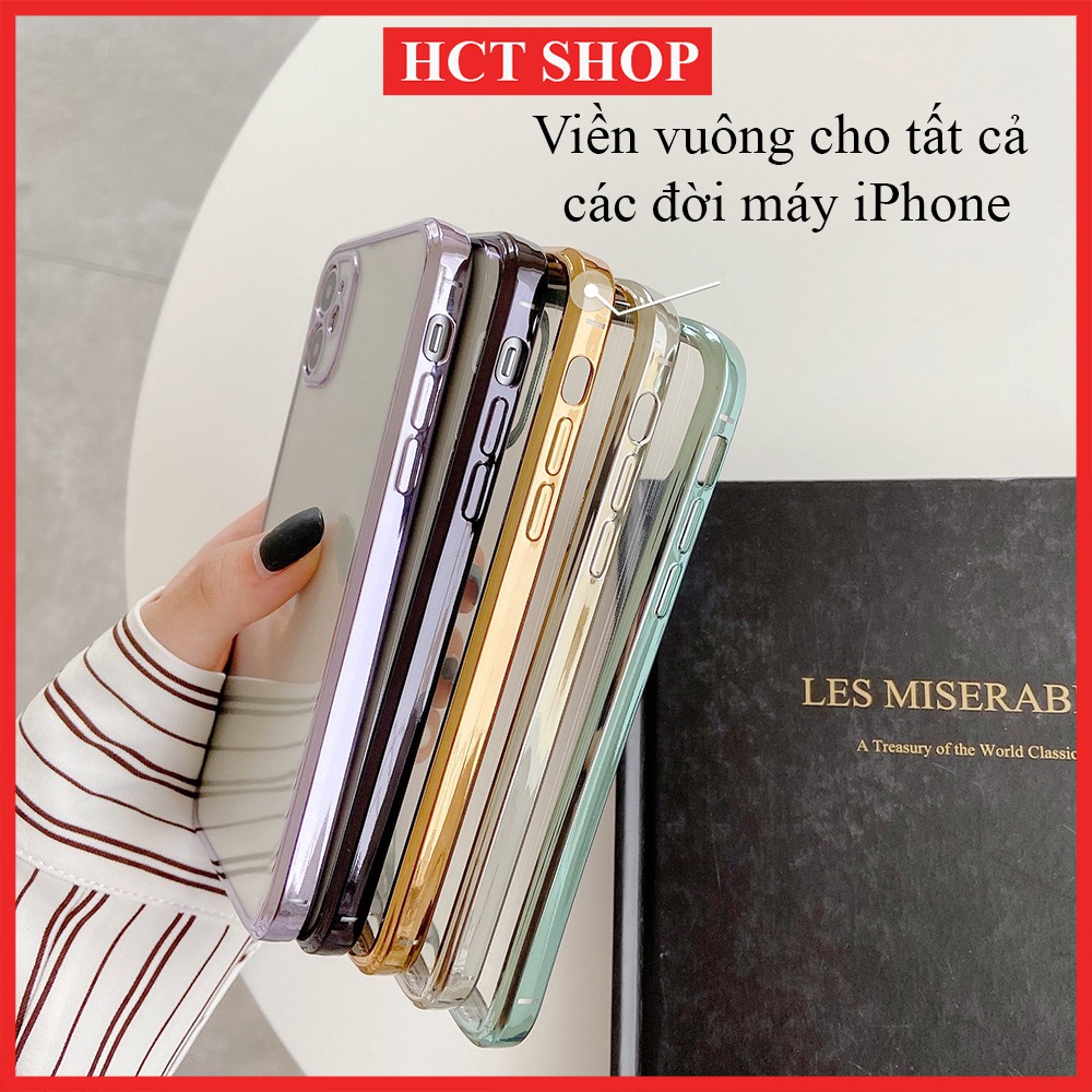 Ốp lưng iPhone cạnh vuông mạ Crom cao cấp chính hãng KST Design cho Xsmax, 11Promax, 12Promax, 13Promax