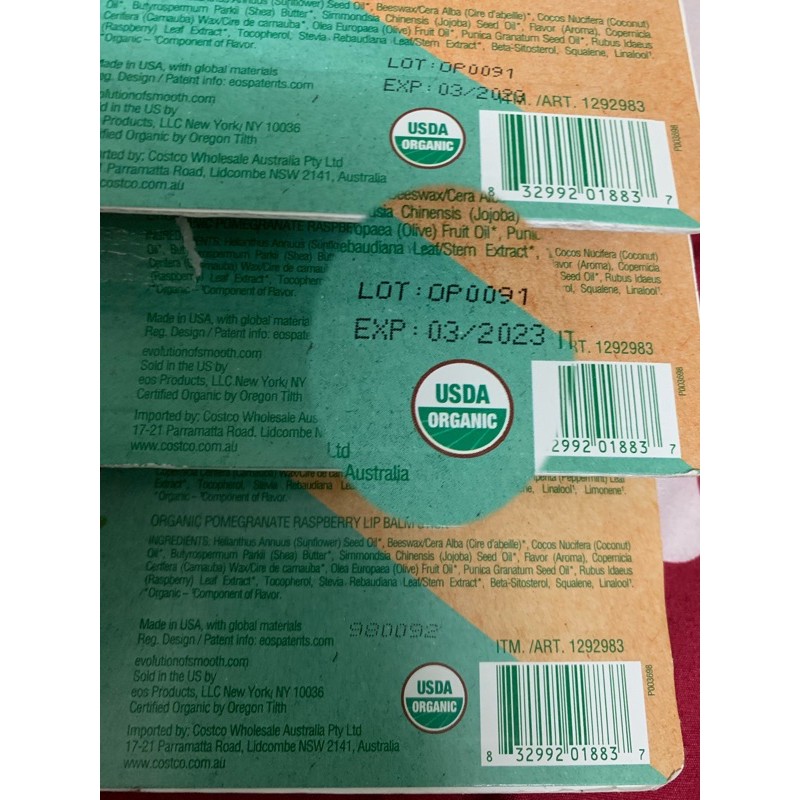 Son dưỡng E.O.S 100% Organic dạng thỏi - Dưỡng ẩm, ngừa nứt nẻ môi, dưỡng hồng môi | BigBuy360 - bigbuy360.vn