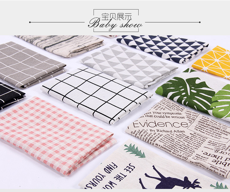 1 Tấm Lót Bàn Ăn Chất Liệu Cotton Thiết Kế Đơn Giản