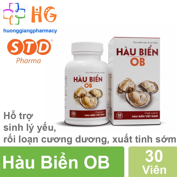 Hàu Biển OB - Bổ thận nam, tăng cường sinh lý nam giới. Giúp bổ thận tráng dương, cải thiện xuất tinh sớm, yếu sinh lý