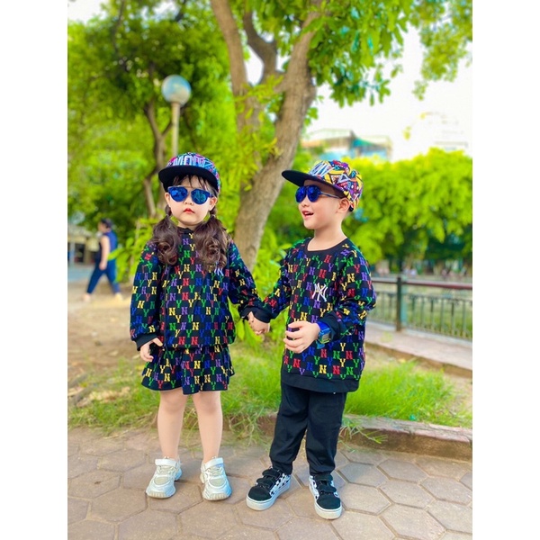 Đồ đôi cho bé trai và bé gái NY dài tay từ 11-30kg