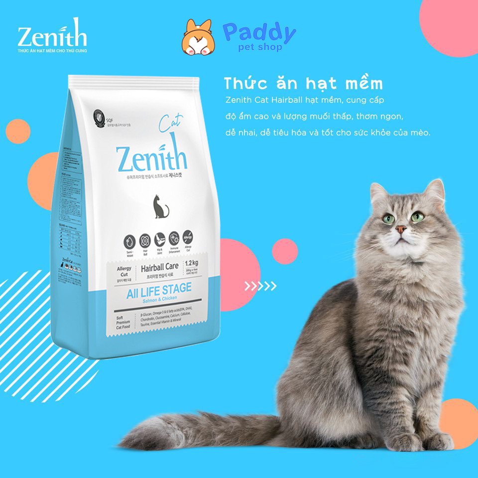 Hạt Mềm Zenith Hairball Tiêu Búi Lông Cho Mèo