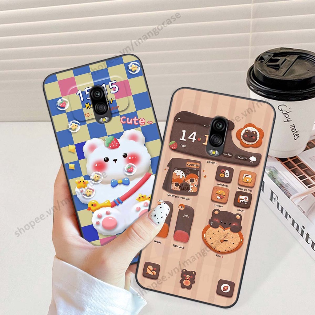 Ốp lưng Samsung J7 Plus / J7+ hình gấu, thỏ, đồng hồ cute dễ thương