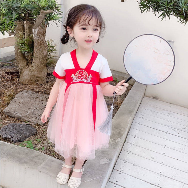 Đồ Hán phục Hanfu bé trai set quần áo cá chép tiểu nhị cực xinh chất mỏng mát mặc hè Trung thu Tết đi chùa