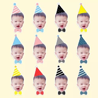 Tag Cắm Bánh Kem Ghép Mặt Bé Siêu Đáng Yêu