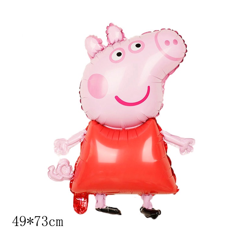 Bong Bóng Nhôm Hình Heo Peppa Trang Trí Tiệc Sinh Nhật Mới