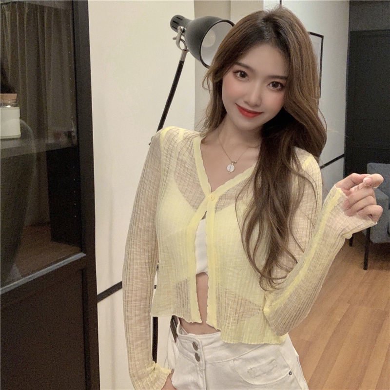 Summer Fashion Women's Summer Fashionable Summer Women's Cardigan Long Sleeve Sunscreen Sunscreen Thin Fabric 2021 | BigBuy360 - bigbuy360.vn