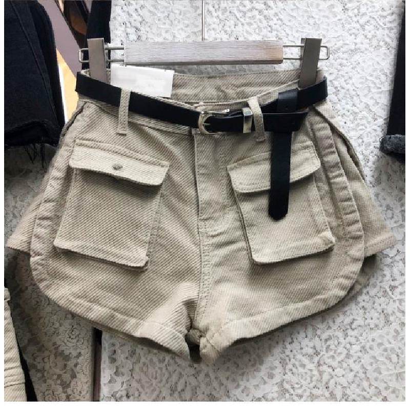 Quần Short Denim Dáng Rộng Lưng Cao Thời Trang Mùa Hè Phong Cách Mới Size Lớn Cho Nữ