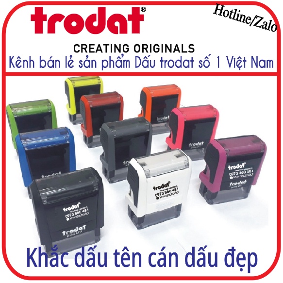Khắc con dấu tên với cán dấu đẹp