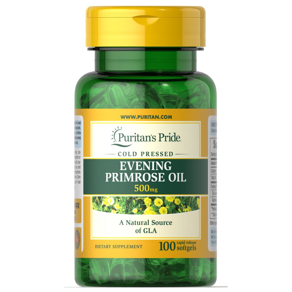 Combo cân bằng nội tiết, đẹp da Puritan Pride SOY ISOFLAVONES 120 viên &amp; Dầu hoa anh thảo EPO Evening Primrose oil 100v