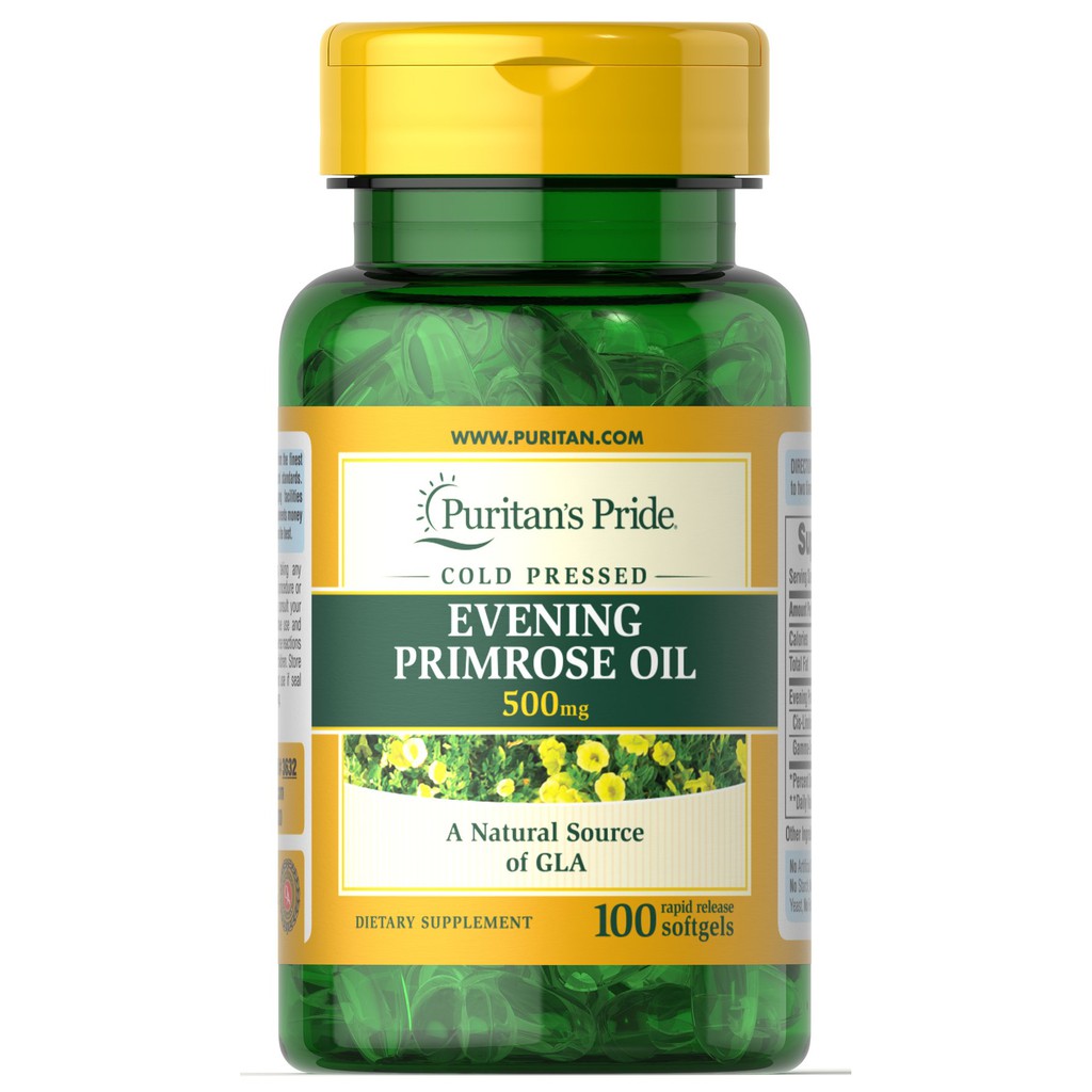 Combo cân bằng nội tiết, đẹp da Puritan Pride SOY ISOFLAVONES 120 viên & Dầu hoa anh thảo EPO Evening Primrose oil 100v