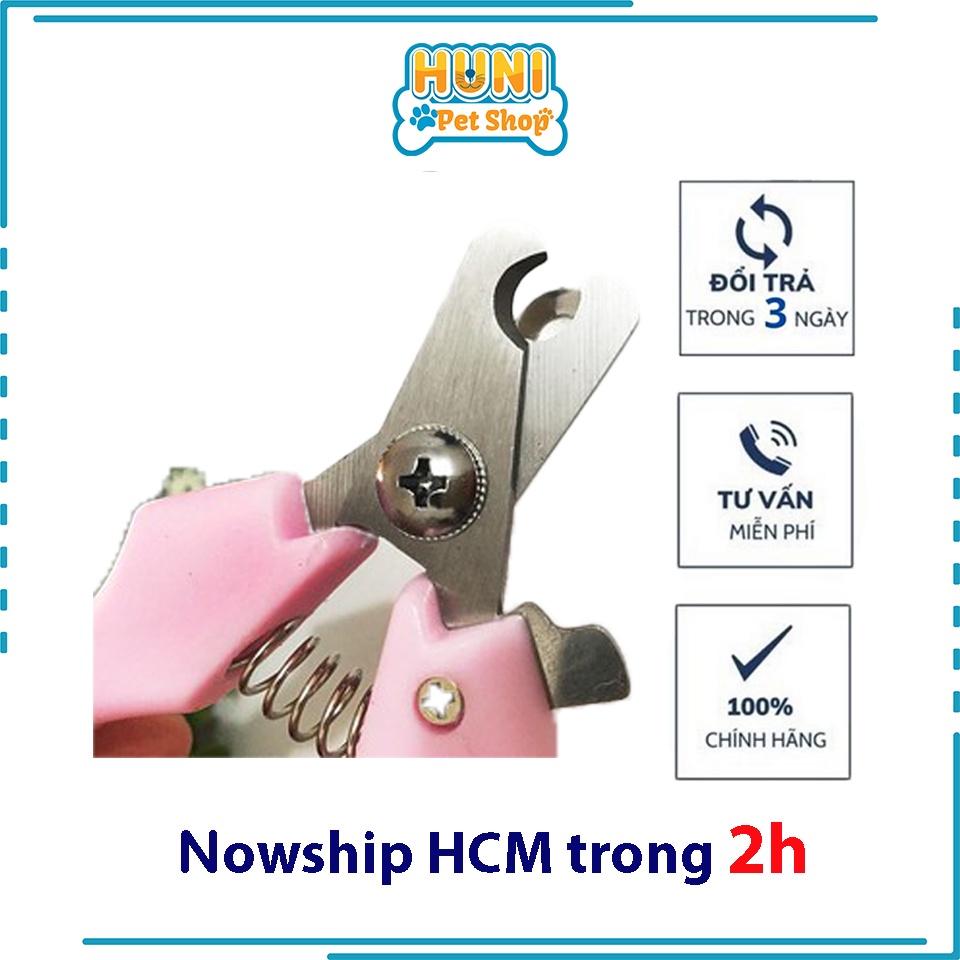 Kiềm cắt móng cho chó mèo - kéo cắt móng trung cán ngắn kìm cao cấp cho thú cưng kèm dũa Huni Petshop