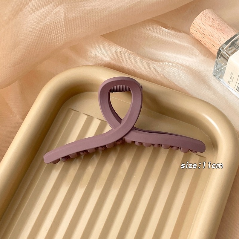 Kẹp Tóc Acrylic Màu Cà Phê Sữa Thời Trang Hàn Quốc Cho Nữ