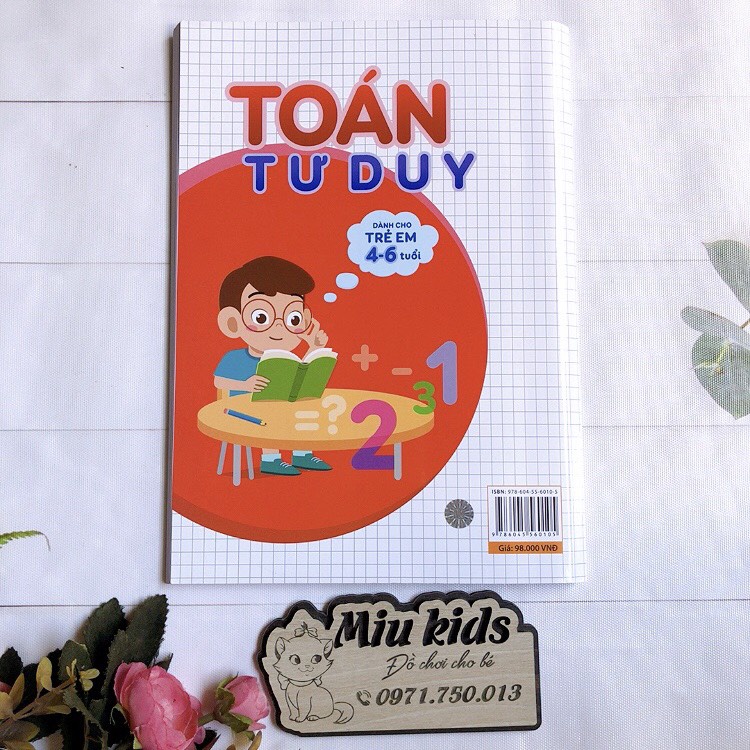 Combo toán tư duy và tập đánh vần giúp bé phát triển IQ trí tuệ