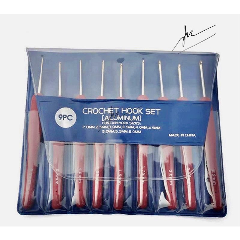 Bộ kim móc mô phỏng kim tuplip red