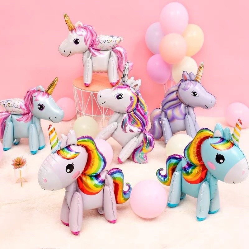 Bóng Nhôm Hình ngựa Pony, Bóng Kiếng Unicorn, kỳ lân