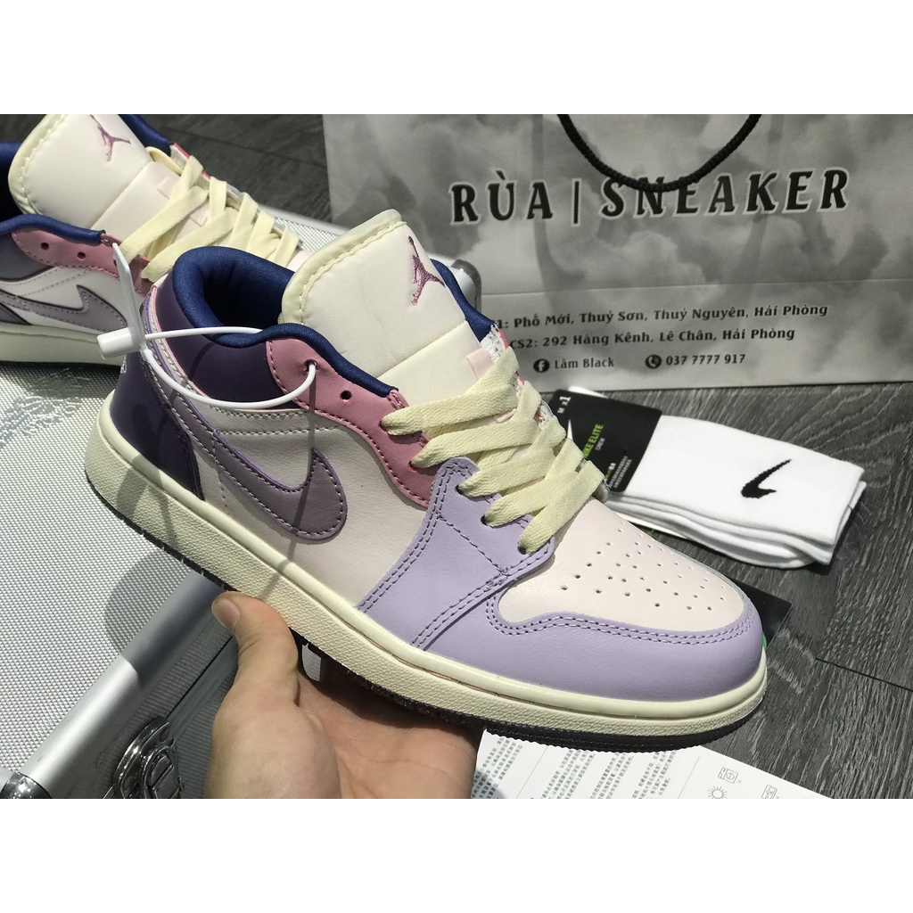 Siêu Phẩm Giày Thể Thao Sneaker J/D Pas/tel Tím Hồng new 2022 Thấp Cổ Cao Cấp Ảnh Thật +Freeship