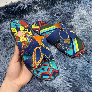 Dép nam ❤️freeship❤️ dép quai ngang hm họa tiết siêu chất 2021